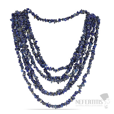 Lapis lazuli necklace chopped five rows