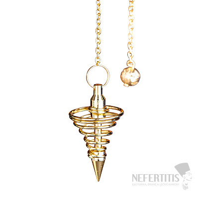 Pendulum Spiral gold-plated