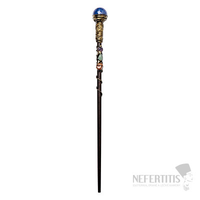 Courage magic wand with lapis lazuli