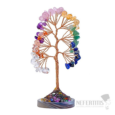 Chakra tree on agate - decoration for the apartment and office