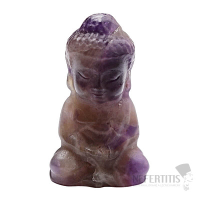 Lepidolit-Buddha-Statue