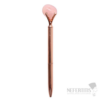 Magic pencil Significant signature with rose quartz