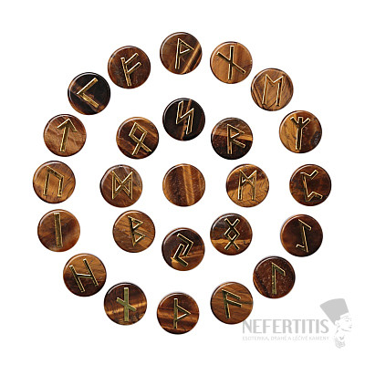 Tiger's Eye Runestone Set