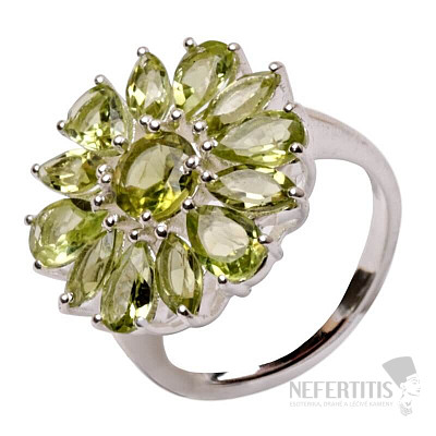 Olivine ring silver Ag 925 R5284P