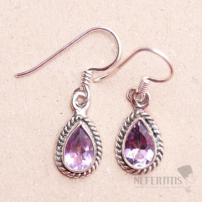 Amethyst earrings silver Ag 925 SG 24507 AME