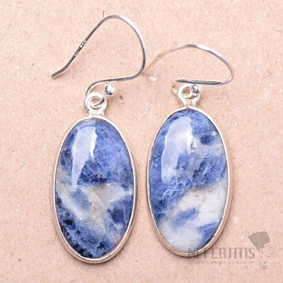 Sodalite earrings silver Ag 925 E470