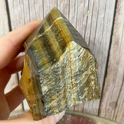 Tiger's eye raw polished tip KO6