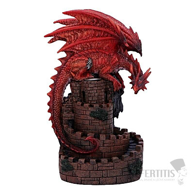 Stand for incense cones with flowing smoke Red Fortress