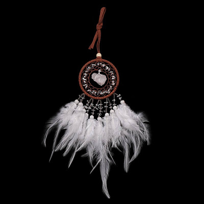 Dream catcher with crystal