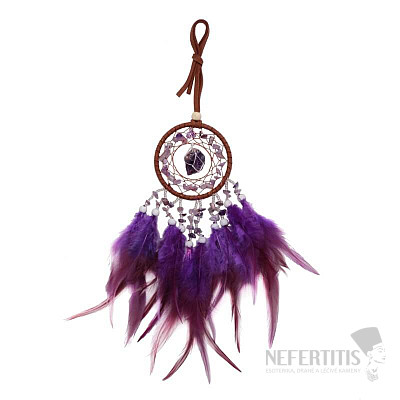 Dream catcher with amethyst