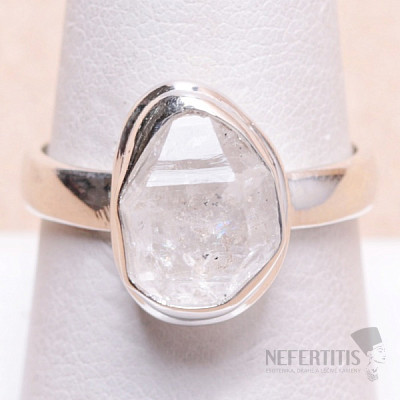 Herkimer diamond ring silver Ag 925 Y1374