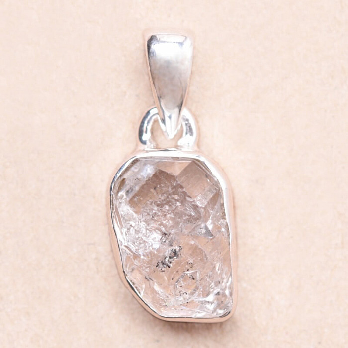 Herkimer diamant přívěsek stříbro Ag 925 LOT105 - 1,2 cm, 1,7 g