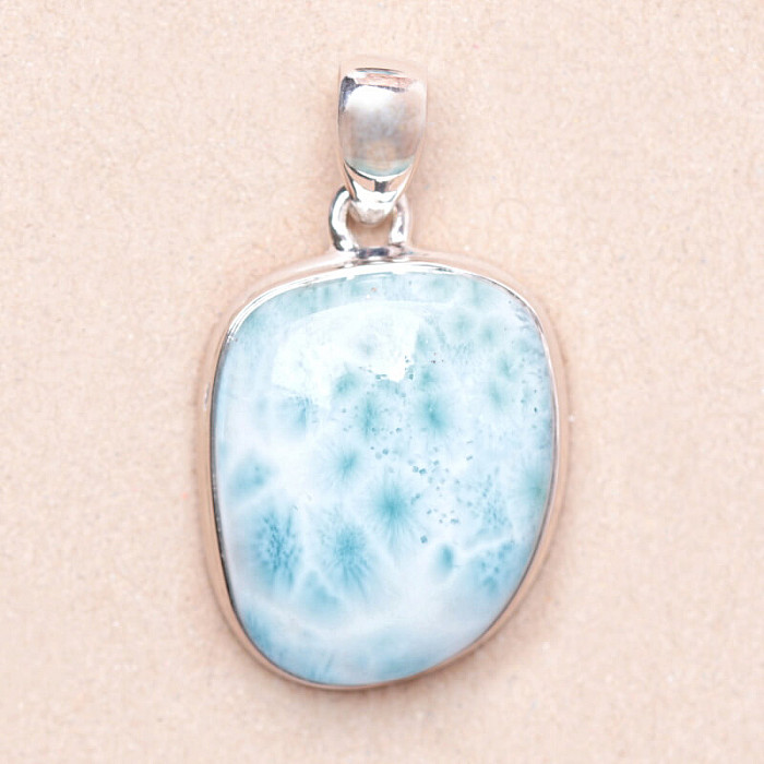 Larimar přívěsek stříbro Ag 925 LOT248 - 2,8 cm, 9,3 g