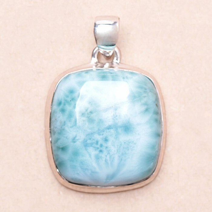 Larimar přívěsek stříbro Ag 925 P2575 - 2,2 cm, 8,8 g