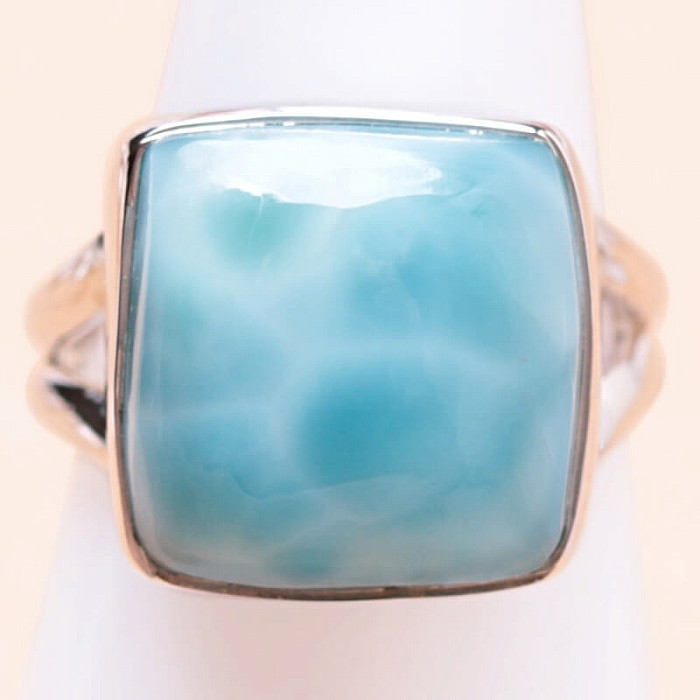 Larimar prsten stříbro Ag 925 LOT263 - 51 mm (US 5,5), 6,2 g