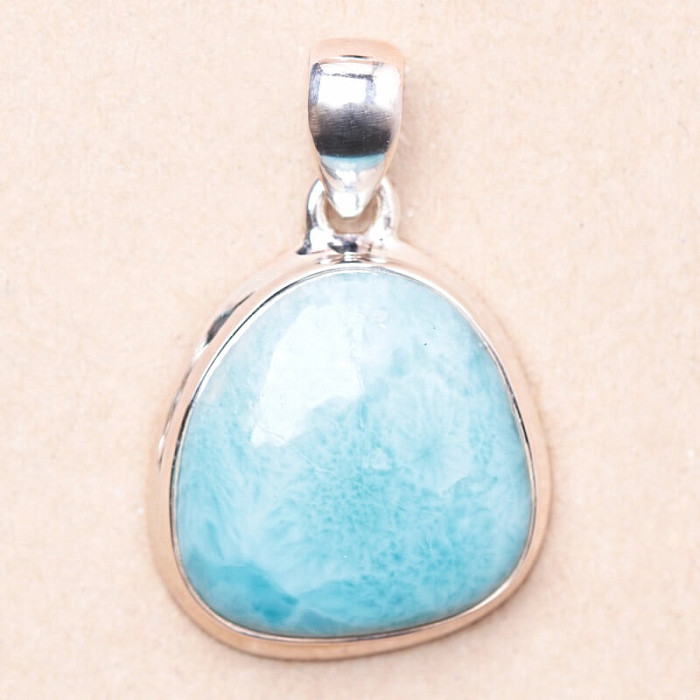 Larimar přívěsek stříbro Ag 925 LOT272 - 2,5 cm, 7 g