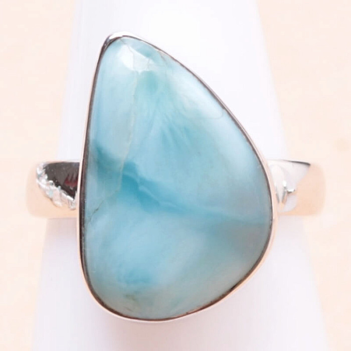 Larimar prsten stříbro Ag 925 LOT287 - 52 mm (US 6), 5,3 g