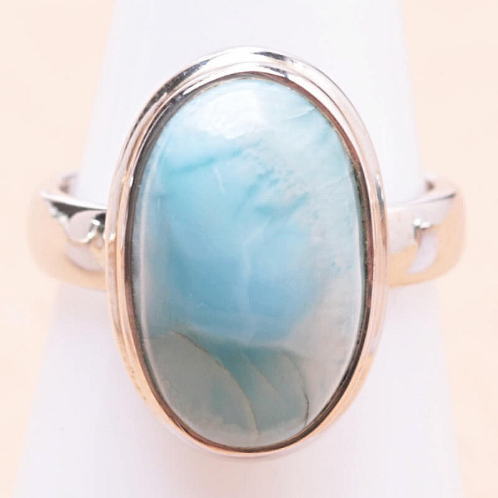 Larimar prsten stříbro Ag 925 LOT297 - 51 mm (US 5,5), 5,9 g