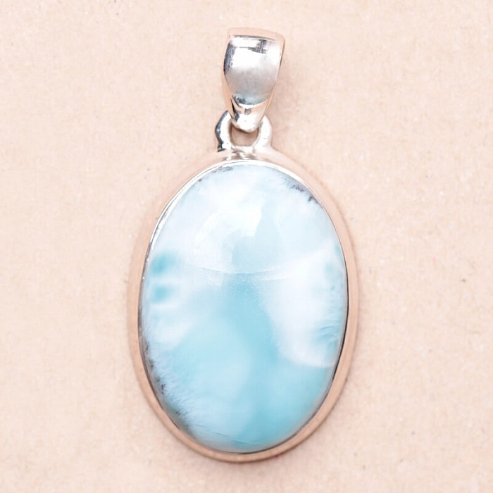 Larimar přívěsek stříbro Ag 925 P3017 - 2,6 cm, 8,8 g