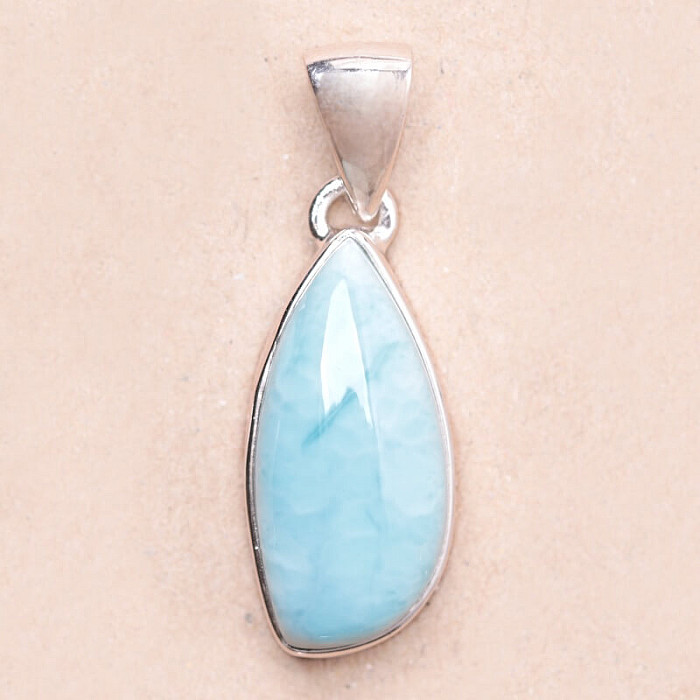 Larimar přívěsek stříbro Ag 925 LOT322 - 2,2 cm, 4,3 g