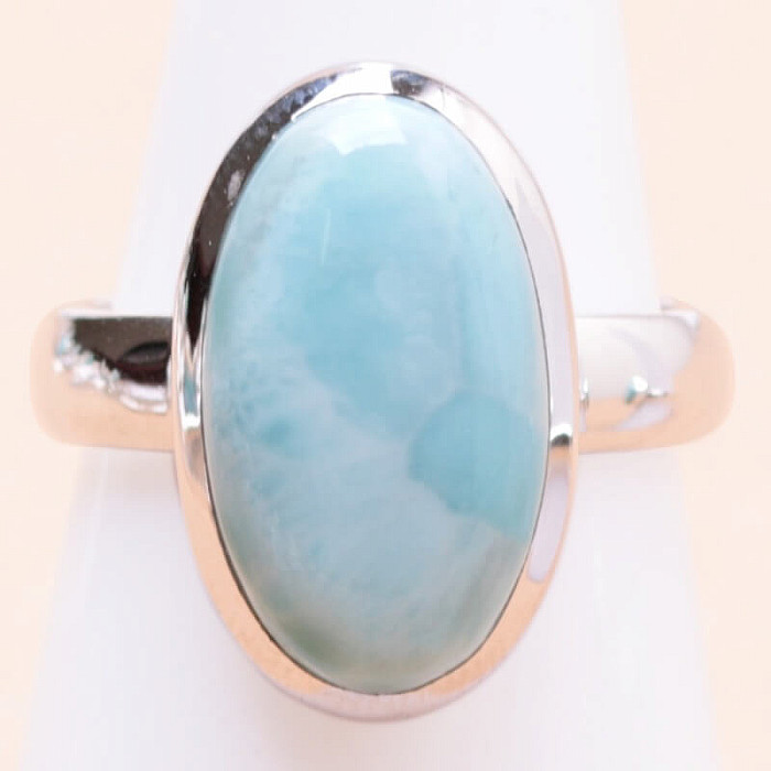 Larimar prsten stříbro Ag 925 LOT323 - 52 mm (US 6), 5,4 g