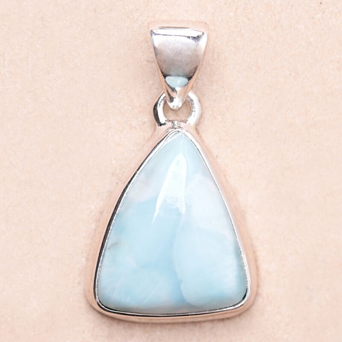 Larimar přívěsek stříbro Ag 925 LOT325 - 1,9 cm, 5,4 g