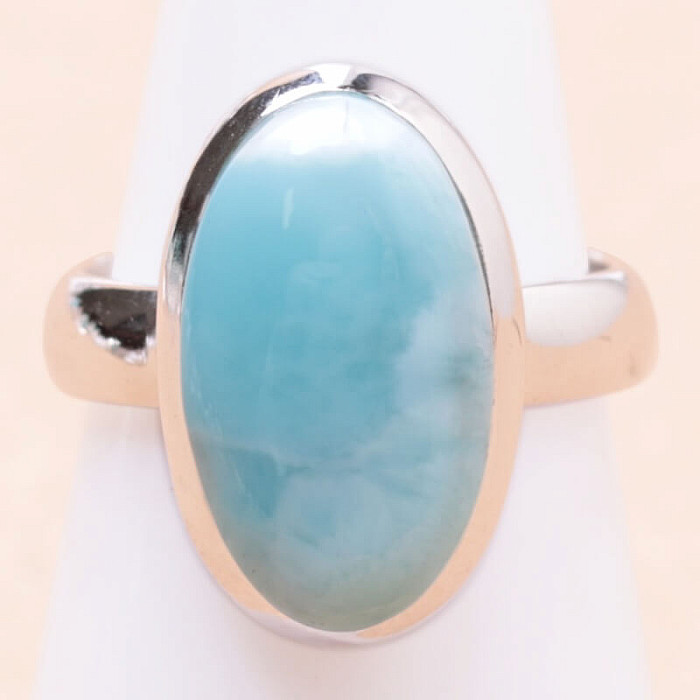 Larimar prsten stříbro Ag 925 LOT335 - 52 mm (US 6), 6 g