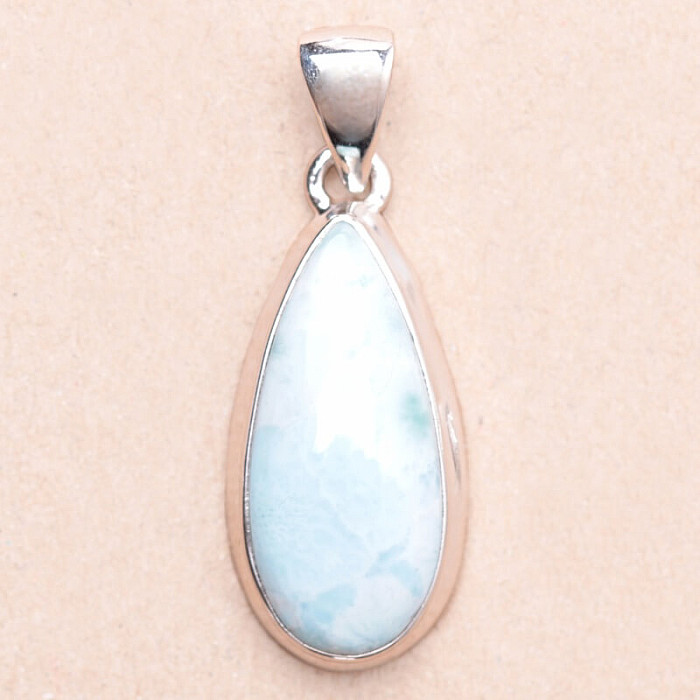 Larimar přívěsek stříbro Ag 925 LOT336 - 2,5 cm, 5 g