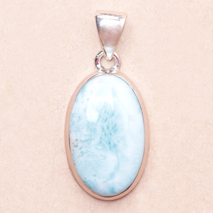 Larimar přívěsek stříbro Ag 925 LOT350 - 2,3 cm, 6,1 g