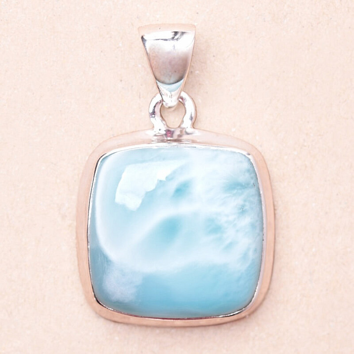 Larimar přívěsek stříbro Ag 925 LOT355 - 2 cm, 7 g