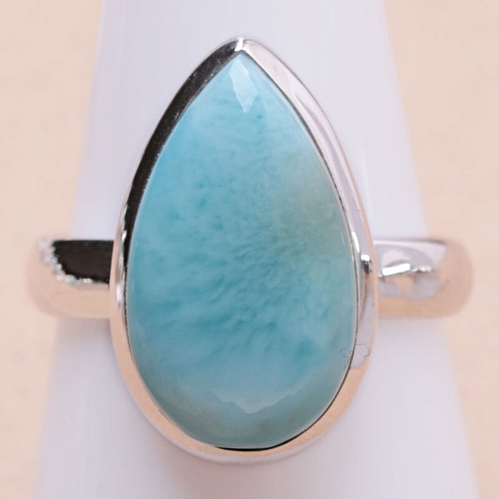 Larimar prsten stříbro Ag 925 LOT357 - 60 mm (US 9,5), 6,4 g