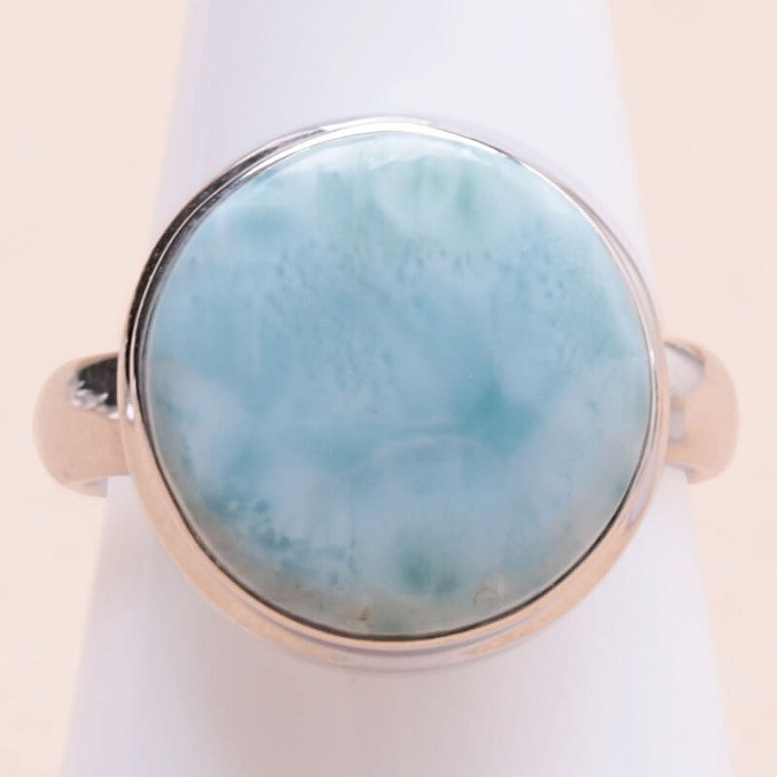 Larimar prsten stříbro Ag 925 LOT361 - 60 mm (US 9,5), 6,9 g