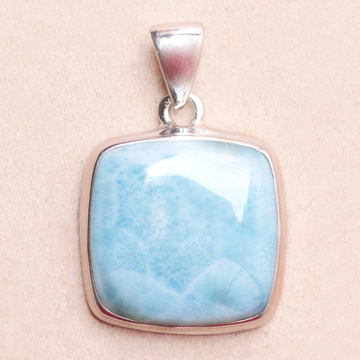 Larimar přívěsek stříbro Ag 925 LOT373 - 2,1 cm, 7,3 g