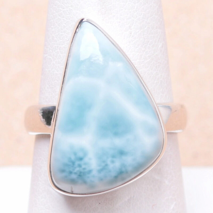 Larimar prsten stříbro Ag 925 LOT54 - 57 mm (US 8), 7,6 g