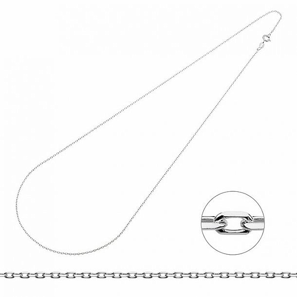 Stříbrný řetízek fazetovaný Rolo Ag 925 1,4 mm, délka 60 cm - 60 cm, 2,67 g