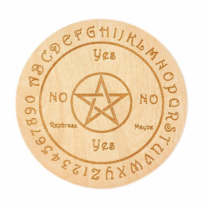 Podložka pod kyvadlo Pentagram a písmena - cca 0,25 x 10 cm