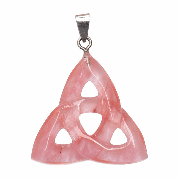 Křišťál Cherry přívěsek Triquetra - cca 3,4 cm