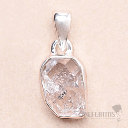 Herkimer diamond pendant silver Ag 925 LOT105