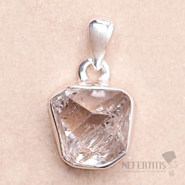 Herkimer diamant prívesok striebro Ag 925 LOT106