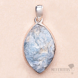 Kyanite Paraiba raw pendant silver Ag 925 P109