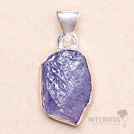 Tanzanite raw pendant silver Ag 925 LOT116