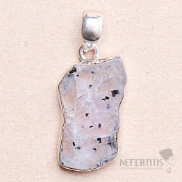 Moonstone rainbow pendant silver Ag 925 P120