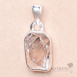 Herkimer diamant prívesok striebro Ag 925 LOT123