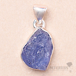 Tanzanite raw pendant silver Ag 925 LOT125