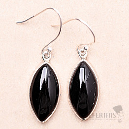 Onyx earrings silver Ag 925 E1258