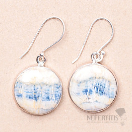 Scheelite blue earrings silver Ag 925 E128