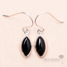 Onyx earrings silver Ag 925 E1294