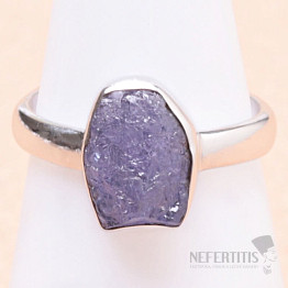 Tanzanite raw ring silver Ag 925 LOT13