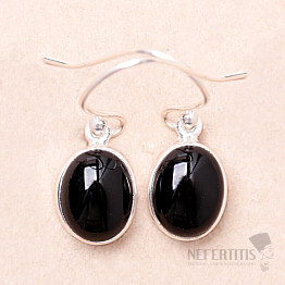 Onyx earrings silver Ag 925 E1327