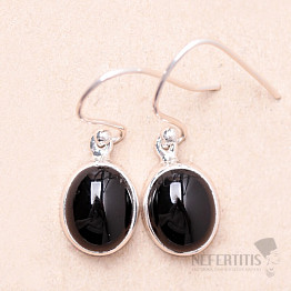 Onyx earrings silver Ag 925 E1331